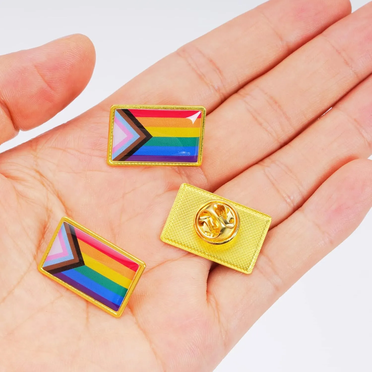 12/36/72 Pieces Gay Pride Pins Rainbow Flag LGBTQ Lapel Pin Brooches Decoration for Pansexual Lesbian Transgender Gay Activities Clothes Bag Decor Birthday Christmas Gifts