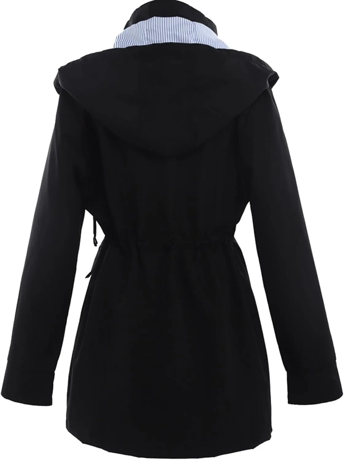 2023 Women's Double Breasted Long Trench Coat Windproof Classic Lapel Windbreaker Jackets Stylish Loose Overcoat Outerwear