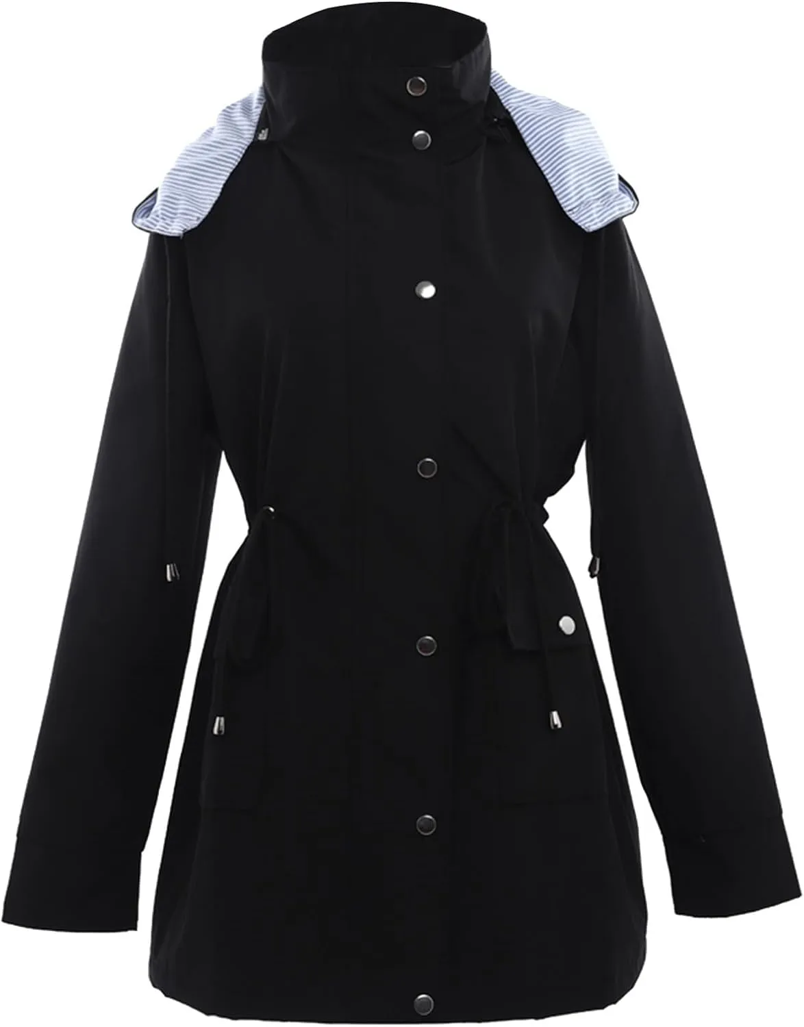 2023 Women's Double Breasted Long Trench Coat Windproof Classic Lapel Windbreaker Jackets Stylish Loose Overcoat Outerwear