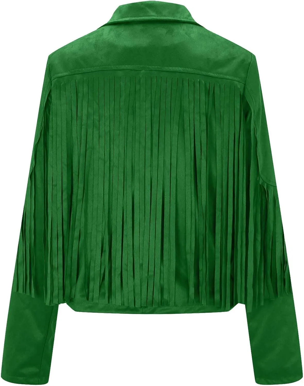 2024 Faux Leather Jackets For Women Trendy Long Sleeve Y2k Fashion Coats Vintage Lapel Fringe Jackets With Tassel
