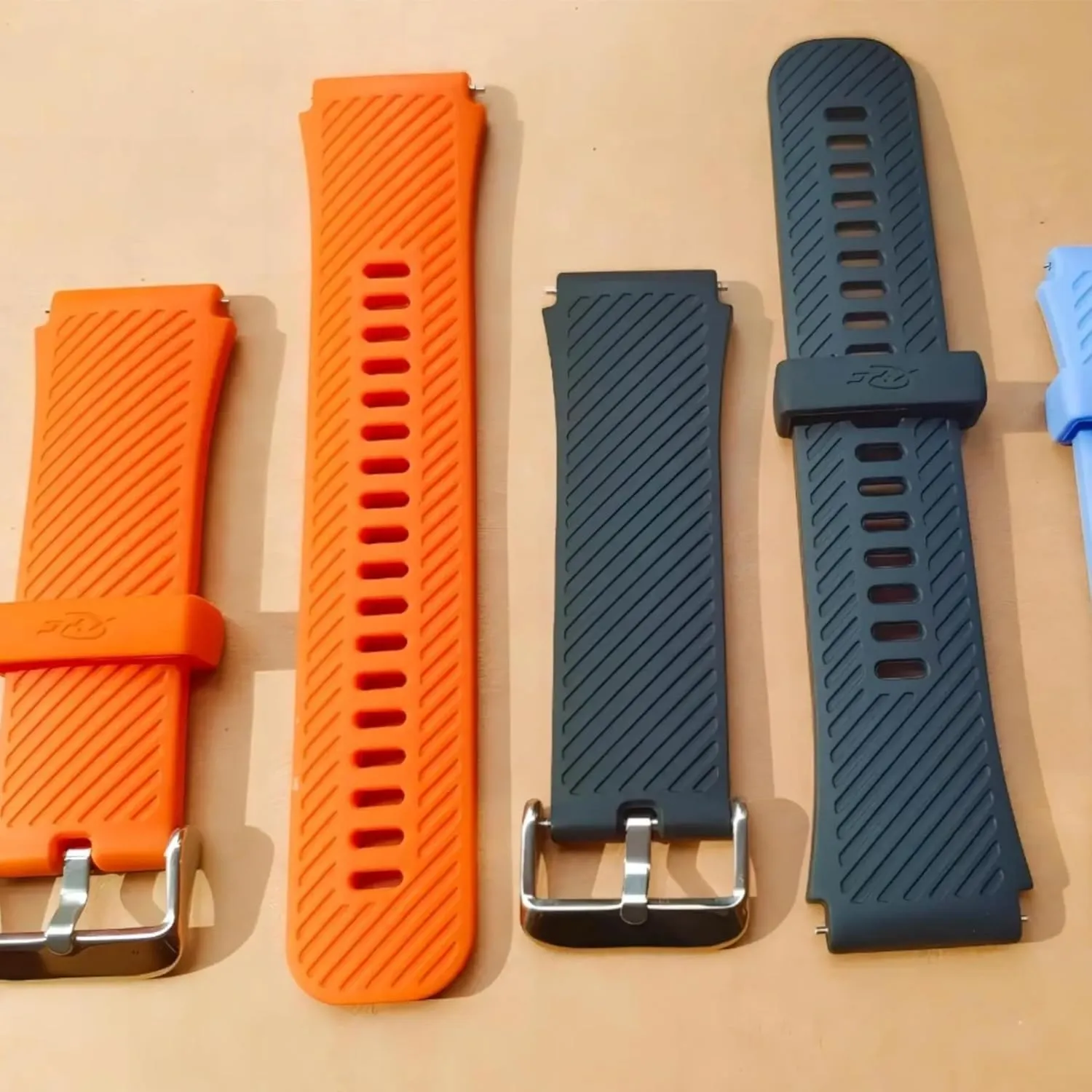 2Packs 22mm Silicone Watch Bands Compatible with Samsung Galaxy Watch 46mm,Galaxy Watch 3 45mm,Gear S3 Frontier/Classic