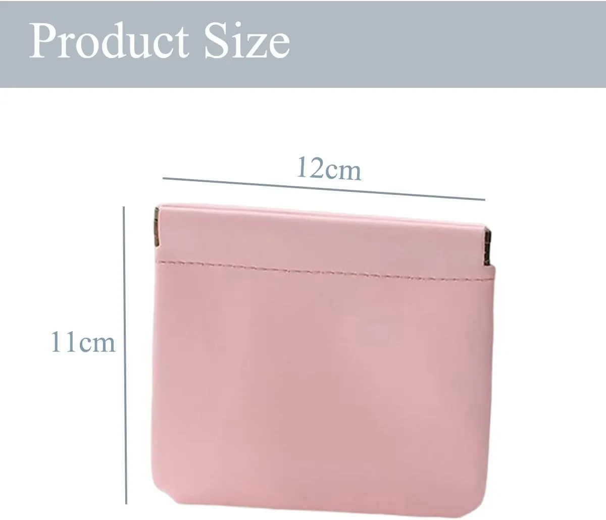 3Pcs Pocket Cosmetic Bag, Squeeze Makeup Bag, Pocket Cosmetic Bag Waterproof Leather No Zipper Self-Closing Portable Travel Makeup Pouch (B)