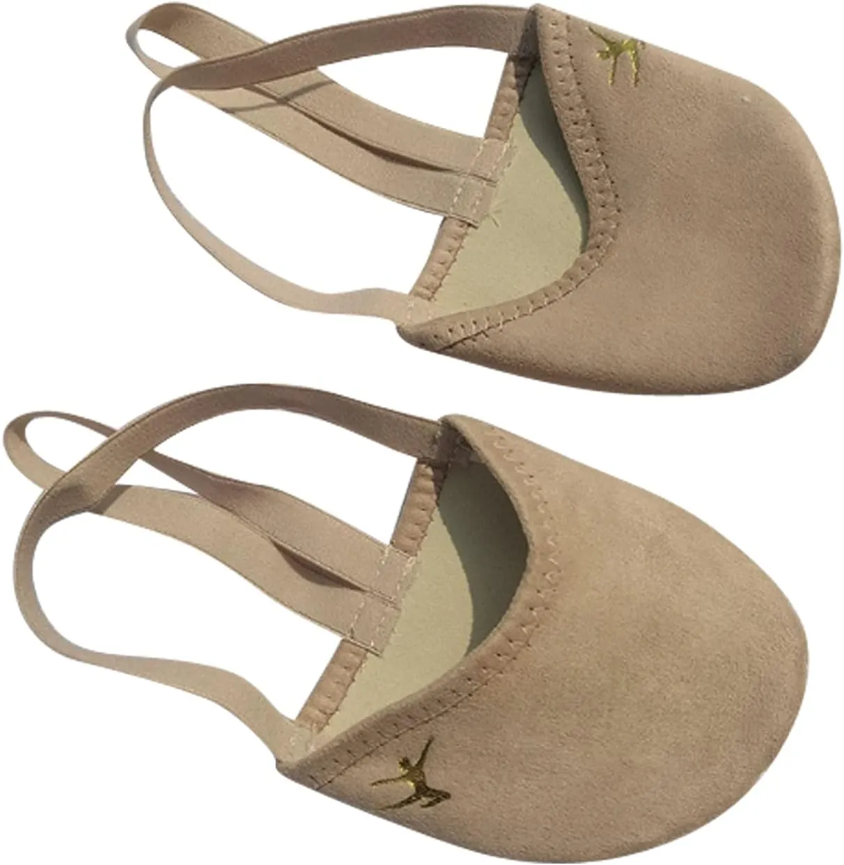 A&K L'YDIA Dance Canvas Pirouette Half Toe Sole Shoes Rhythmic Gymnastics Socks for Ballet Jazz Competition Women&Men/Girls/Toddler/Kids