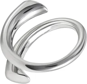 Adjustable 925 Sterling Silver Rings Double Line Thumb Ring Statement Minimalist Jewelry High Polish Open Ring for Women