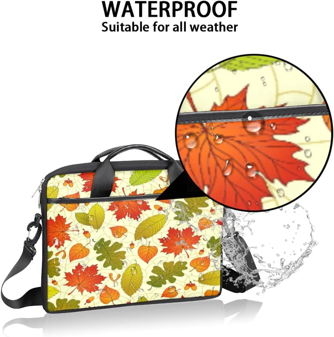 Animals Cookies Laptop Shoulder Messenger Bag Waterproof Laptop Briefcase with Handle and Padded Strap Case Sleeve