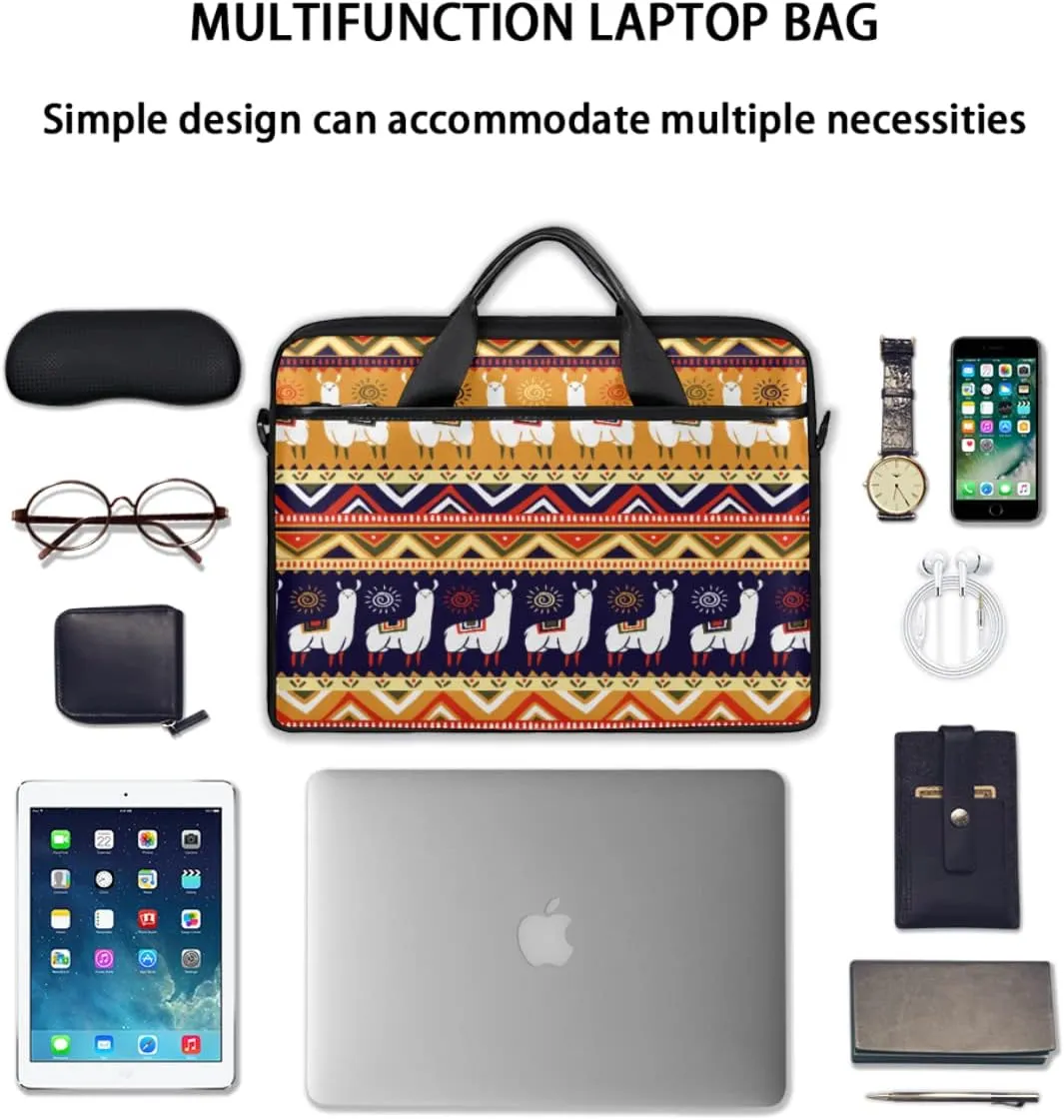 Animals Cookies Laptop Shoulder Messenger Bag Waterproof Laptop Briefcase with Handle and Padded Strap Case Sleeve