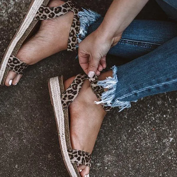 Ankle Strap Buckle Platform Sandals