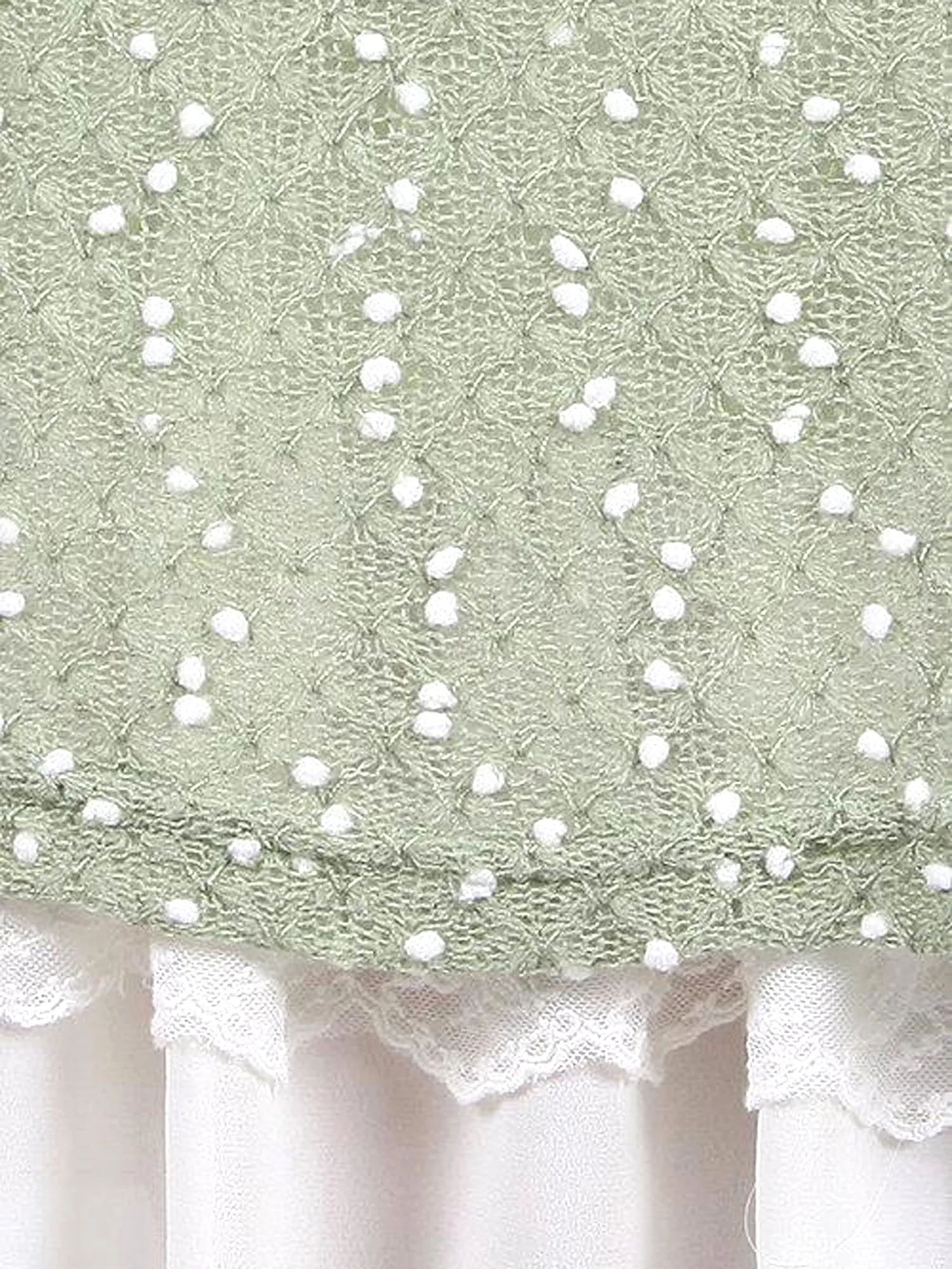 Areve Polka Dotted Long Sleeve Cowl Neck Dress
