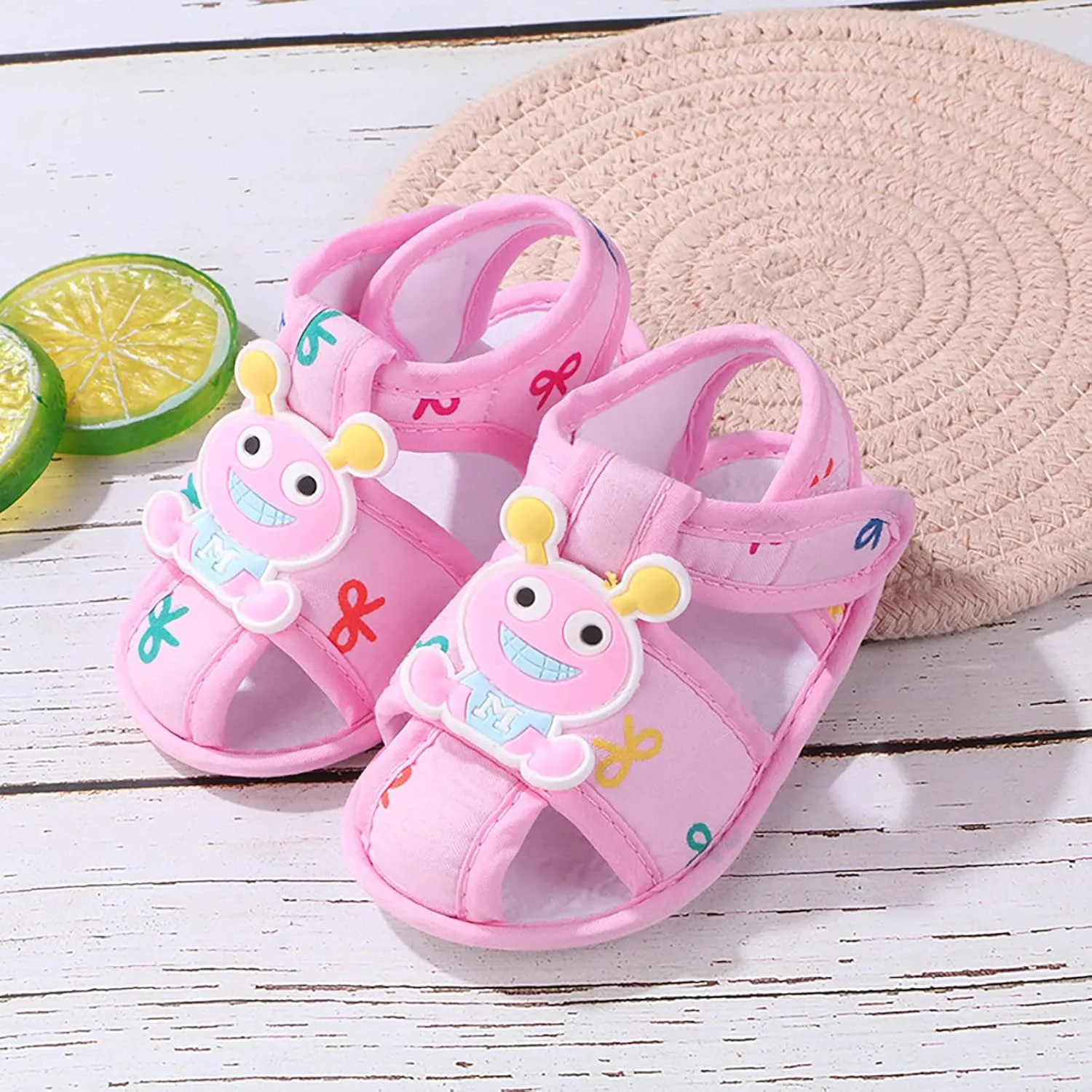 Baby Sock Shoes Toddler First Walking Toddle Shoes Boys Girls Cartoon Toy Slippers with Hook Children Lightweight Canvas Sneakers