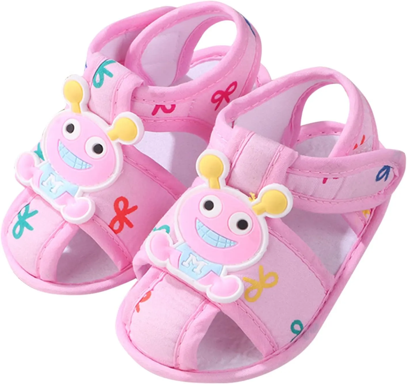 Baby Sock Shoes Toddler First Walking Toddle Shoes Boys Girls Cartoon Toy Slippers with Hook Children Lightweight Canvas Sneakers