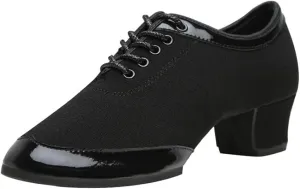 Ballroom Dance Shoes, 2Inchs/5Cm Latin Salsa Tango Dancing Shoes for Female Canvas Performance Practice Shoes