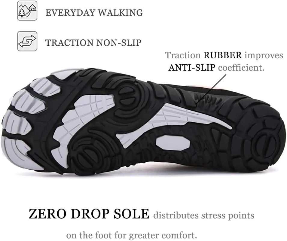 Barefoot Shoes Men Women Wide Toe Box Minimalist Cross Trainer Zero Drop Sole Casual Trail Running Hiking Sneakers
