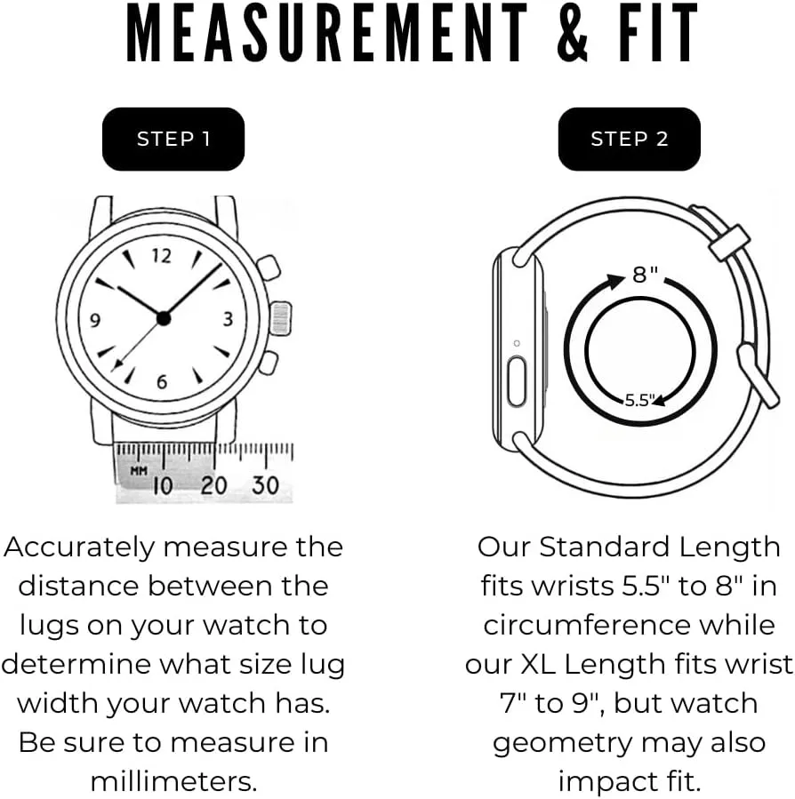 BARTON Elite Silicone Watch Bands - Quick Release - Choose Strap Color & Buckle Color (Stainless Steel, Black PVD or Gunmetal Grey) - 18mm, 20mm, 22mm & 24mm Watch Straps