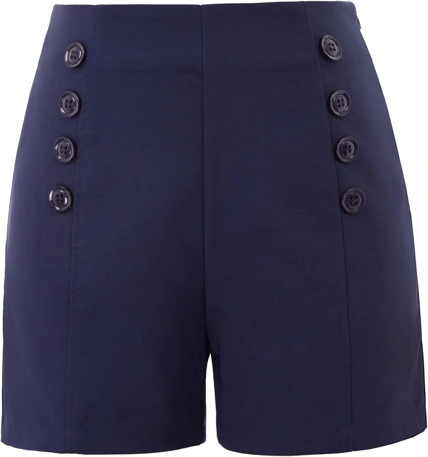 Belle Poque Women High Waist Stretch Sailor Pinup Shorts
