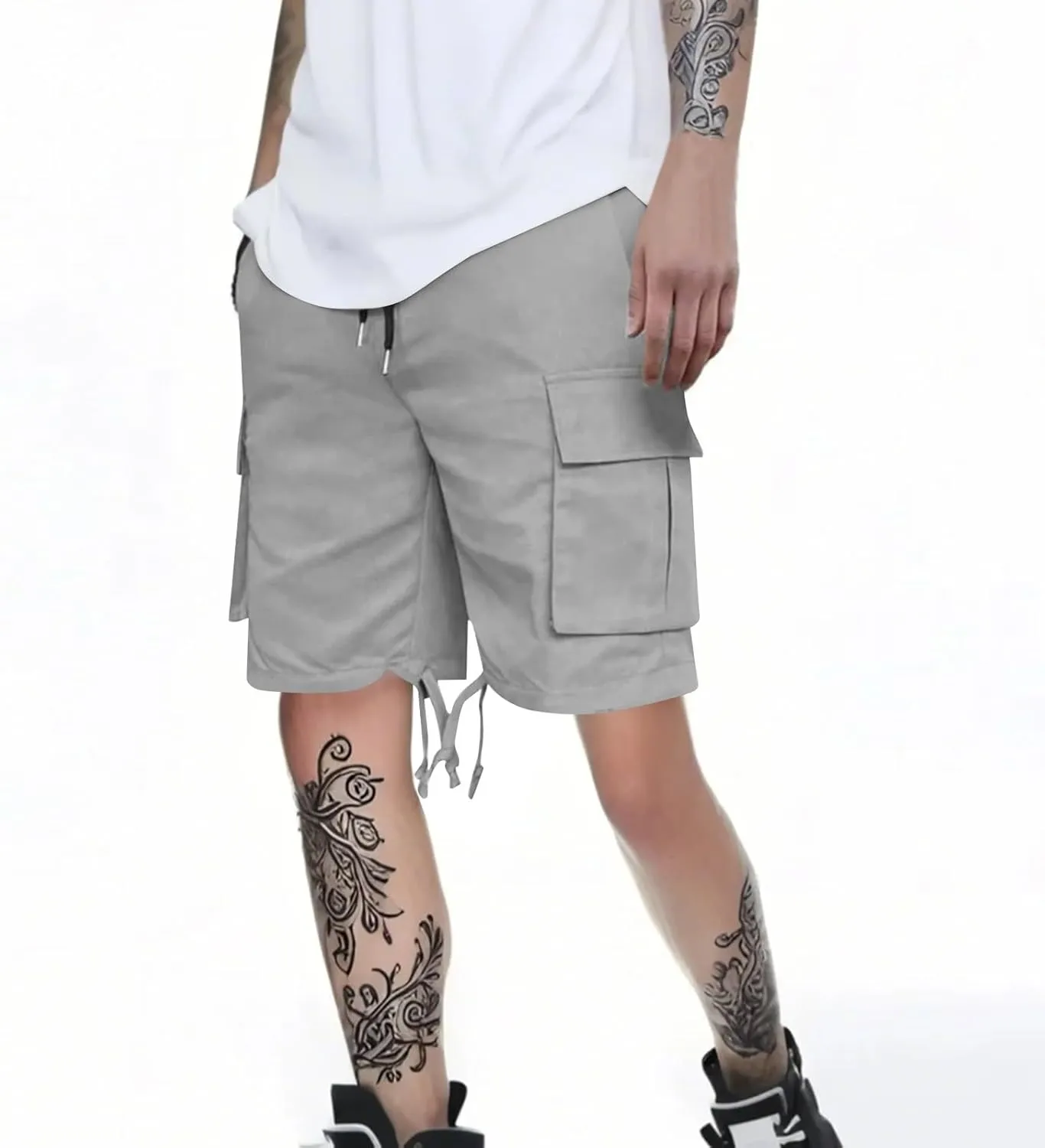 Bermuda Shorts for Men Relaxed Fit Lightweight Hiking Work Shorts Casual Summer Outdoor Cargo with Pockets