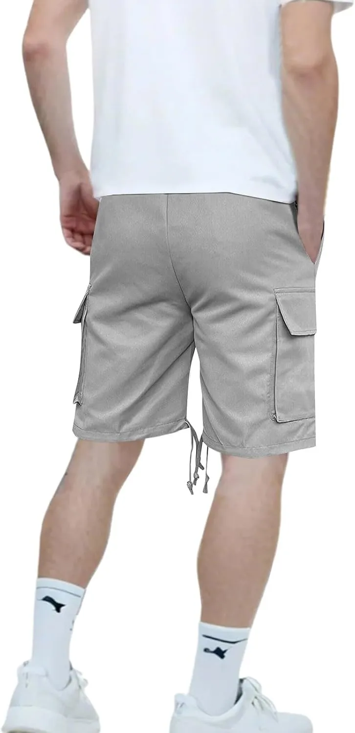 Bermuda Shorts for Men Relaxed Fit Lightweight Hiking Work Shorts Casual Summer Outdoor Cargo with Pockets