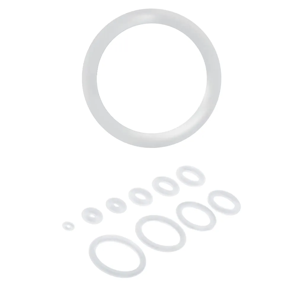 BodyJewelryOnline 1/2" (12mm) O-Ring White Rubber Perfect for Tunnels Plugs and Tapers, Also for Any Piercing Retainer Eyebrow, Labret, Industrial, Cartilage Pack of 20