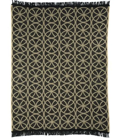 Bohemian Fringed Throw by The Oriole Mill
