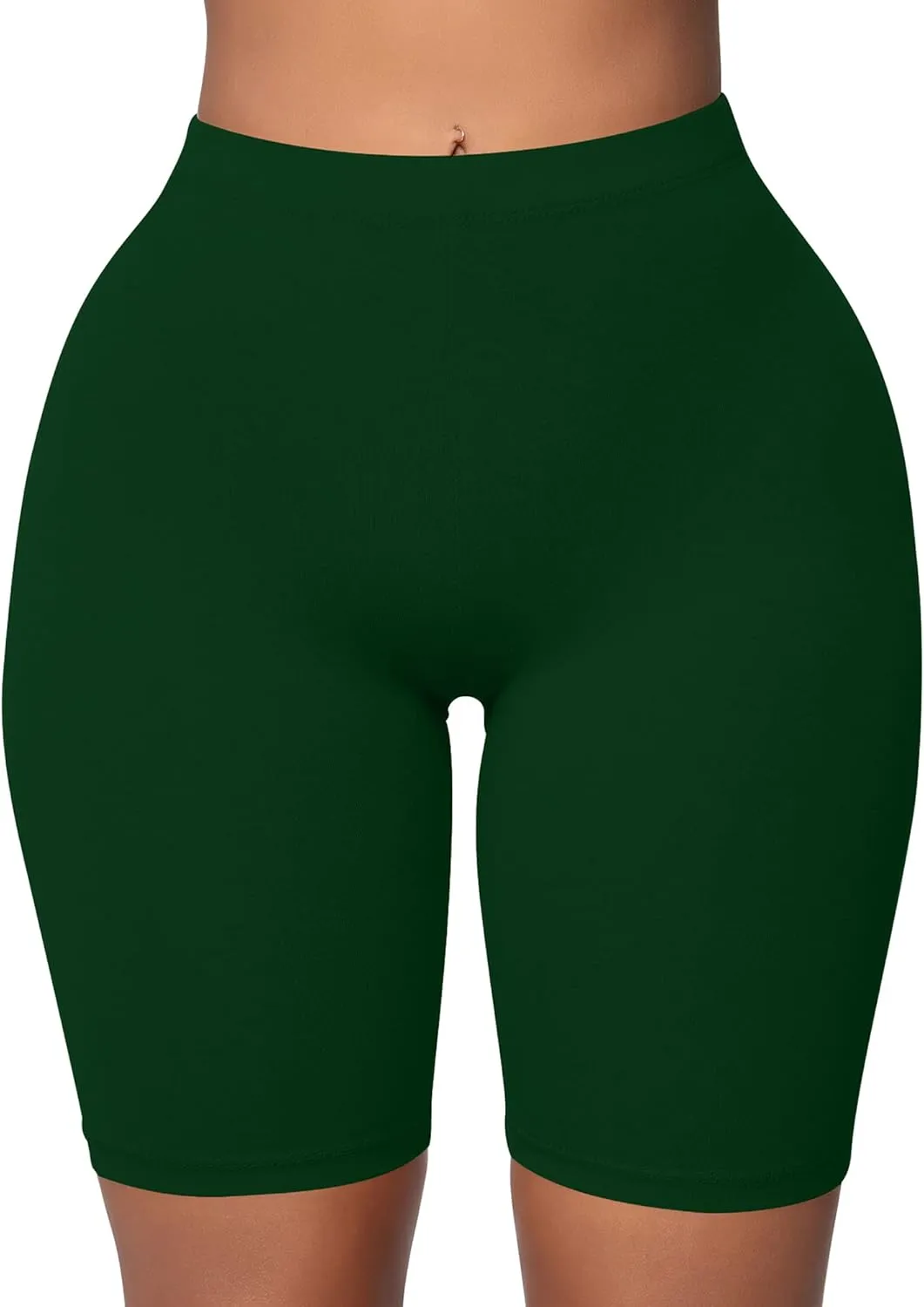 BORIFLORS Women's Athletic Workout High Waist Gym Biker Shorts