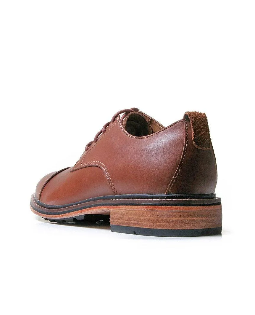 Bostonian Costigan Cap WP Dark Tan Leather