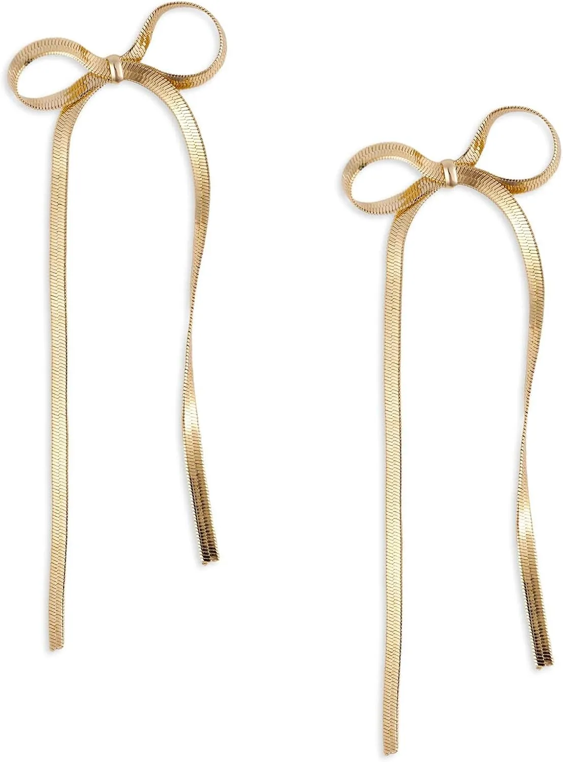 Bow Drop Dangle Earrings, Bow Tassel Earrings Long Bow Ribbon Dangle Earrings Bow Knot Earrings Dangle Bow Stud Earrings for Women Wedding Statement Jewelry
