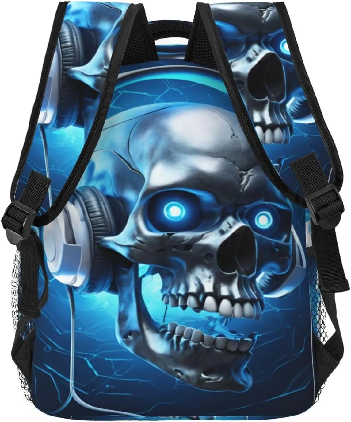Boys 3D Galaxy Skull Backpacks Bookbag 16 Inch Shoulder Bag for Teens Girls 1-5th Grade