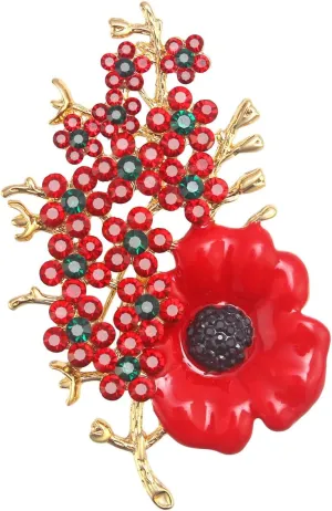 Brooches Pin Shiny Flower Brooch Created Crystal Brooches and Pins for Women Jewelry Pins and Brooches Women's Brooches & Pins | Flower Pin | Brooch Pins | Brooch Pins for Women