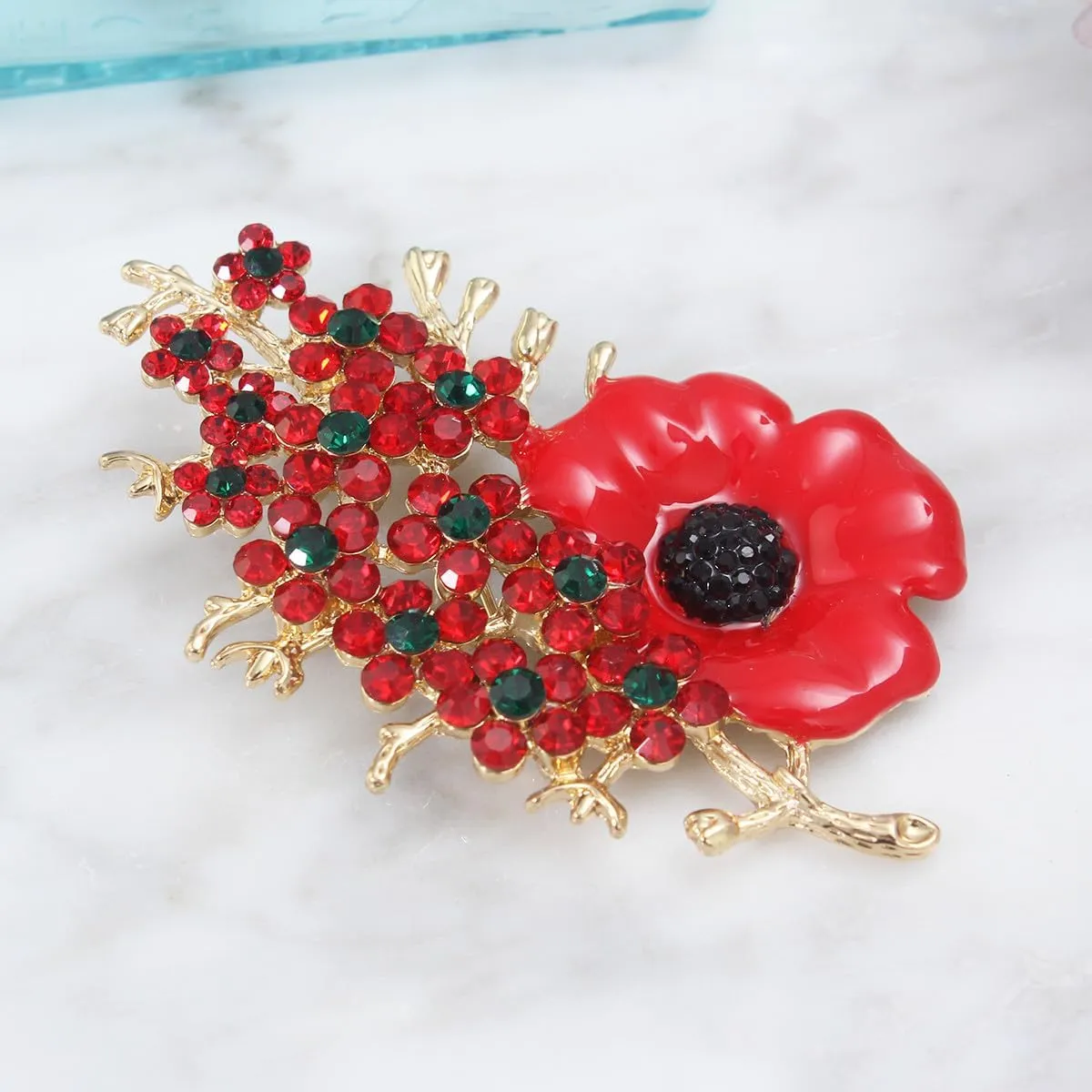 Brooches Pin Shiny Flower Brooch Created Crystal Brooches and Pins for Women Jewelry Pins and Brooches Women's Brooches & Pins | Flower Pin | Brooch Pins | Brooch Pins for Women