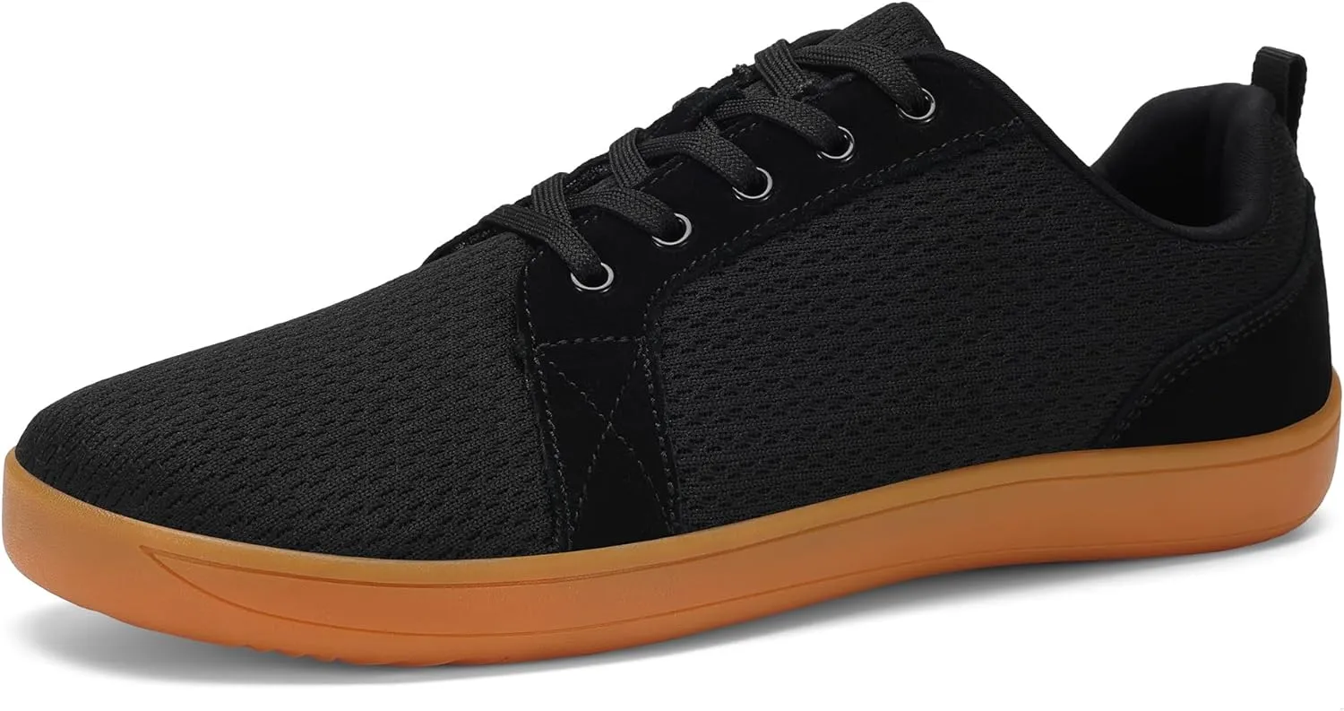 BXYJDJ Men's Barefoot Wide Toe Box Walking Shoes Extra Wide Width Minimalist Shoes Breathable Zero Drop Comfortable Shoes Non-Slip Fashion Sneakers