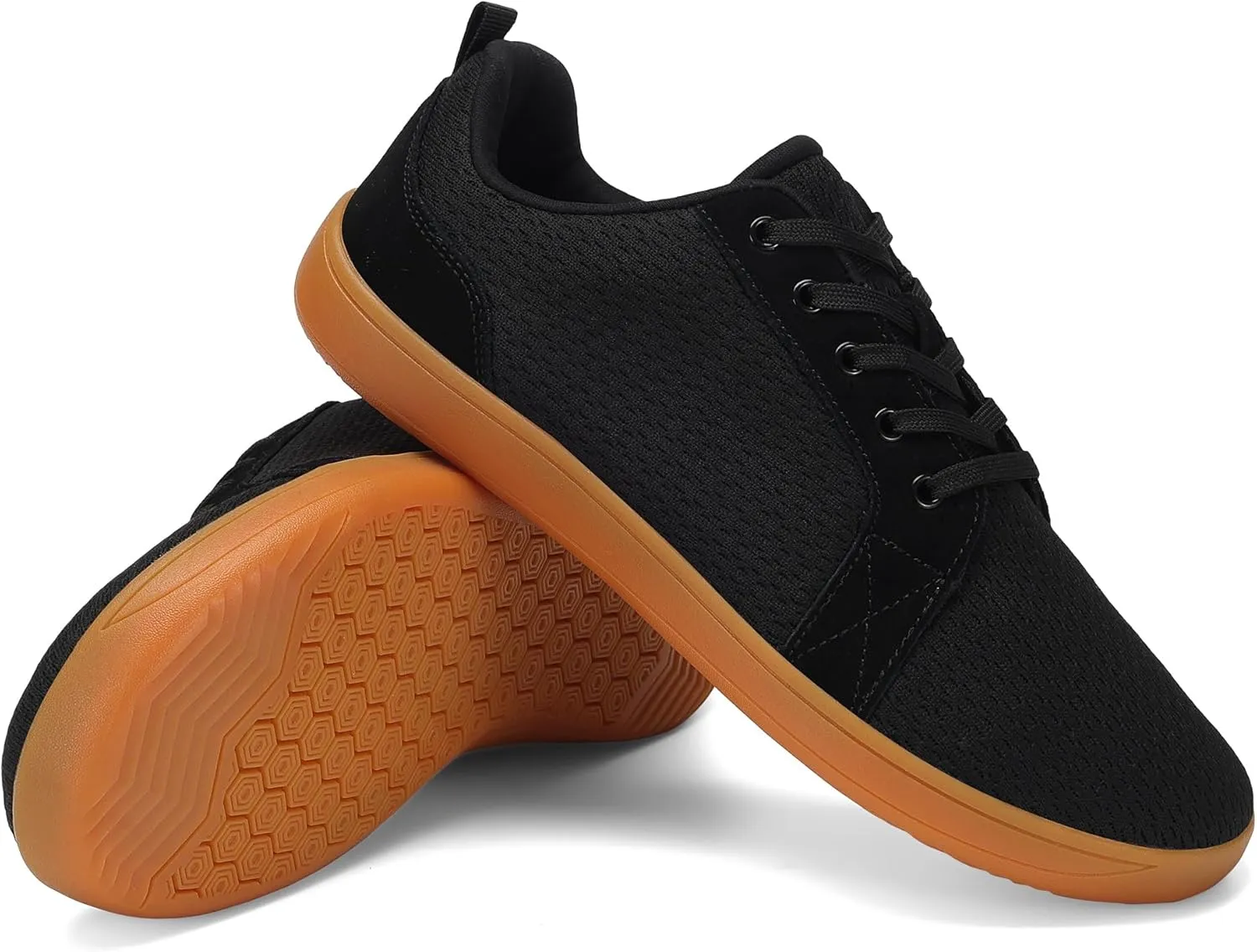 BXYJDJ Men's Barefoot Wide Toe Box Walking Shoes Extra Wide Width Minimalist Shoes Breathable Zero Drop Comfortable Shoes Non-Slip Fashion Sneakers