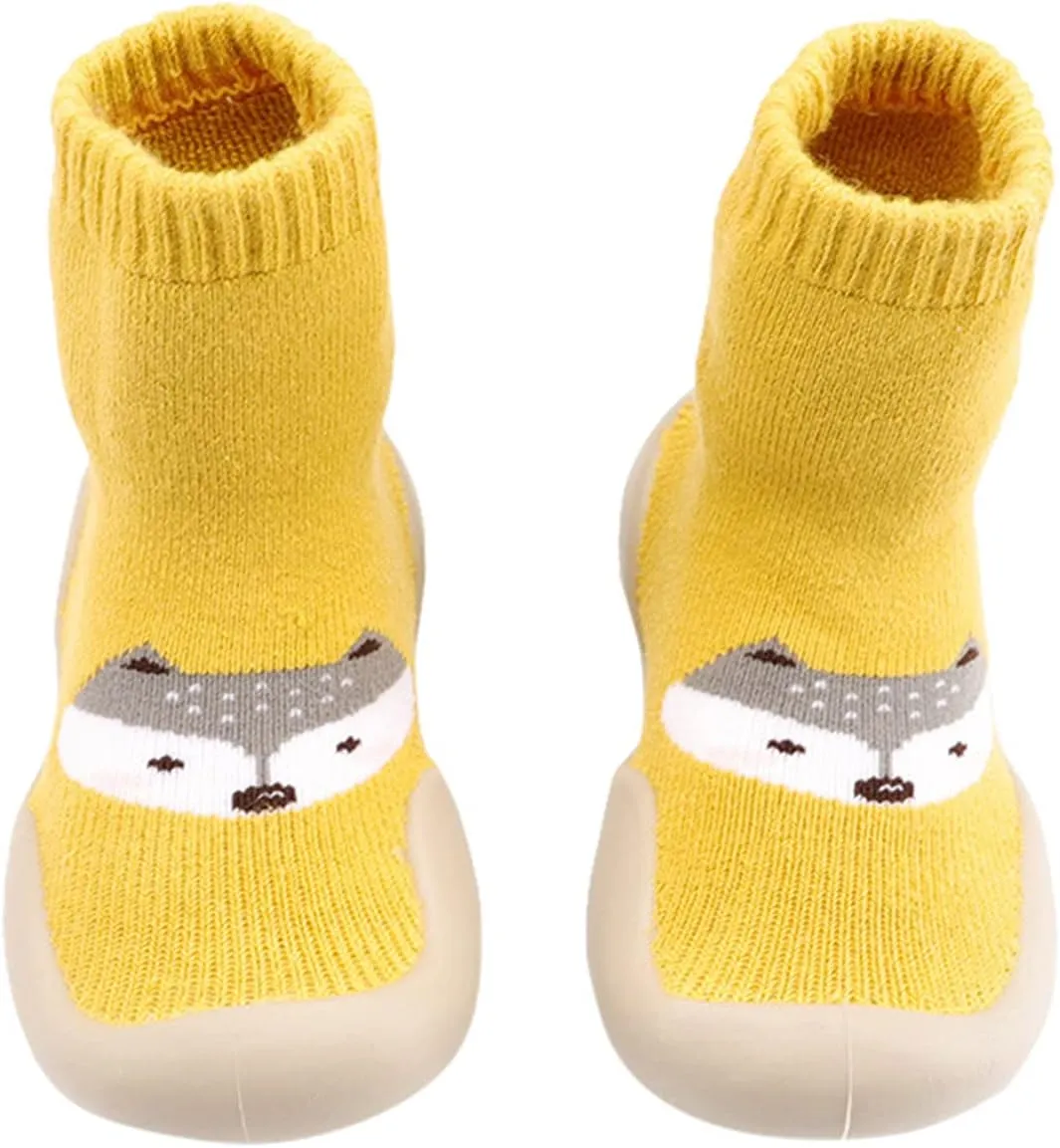 Canvas Boys Shoes Baby Indoor Toddler Walkers Shoes Socks Soft Elastic Casual First Cartoon Baby Romper Boy