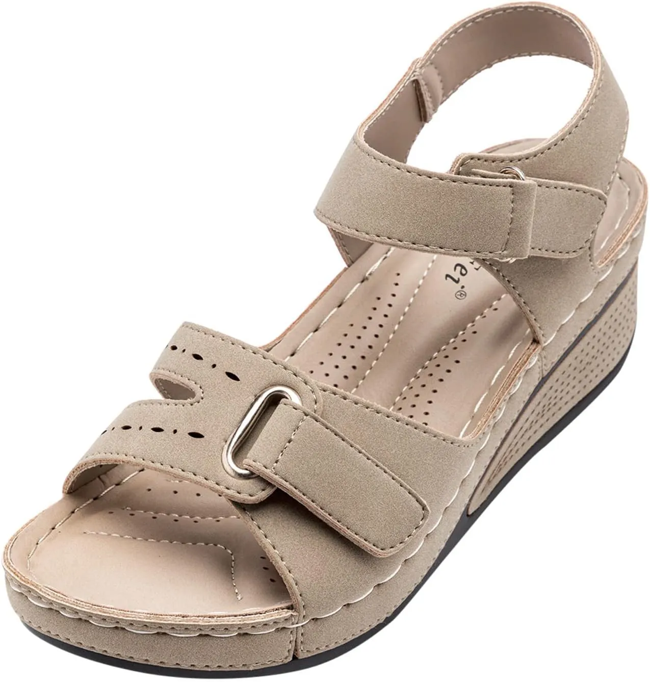Cathalem Summer Sandals for Women 2024 Platform Arch Support Sandals Walking Sandals Womens Comfortable Fashion Sandals