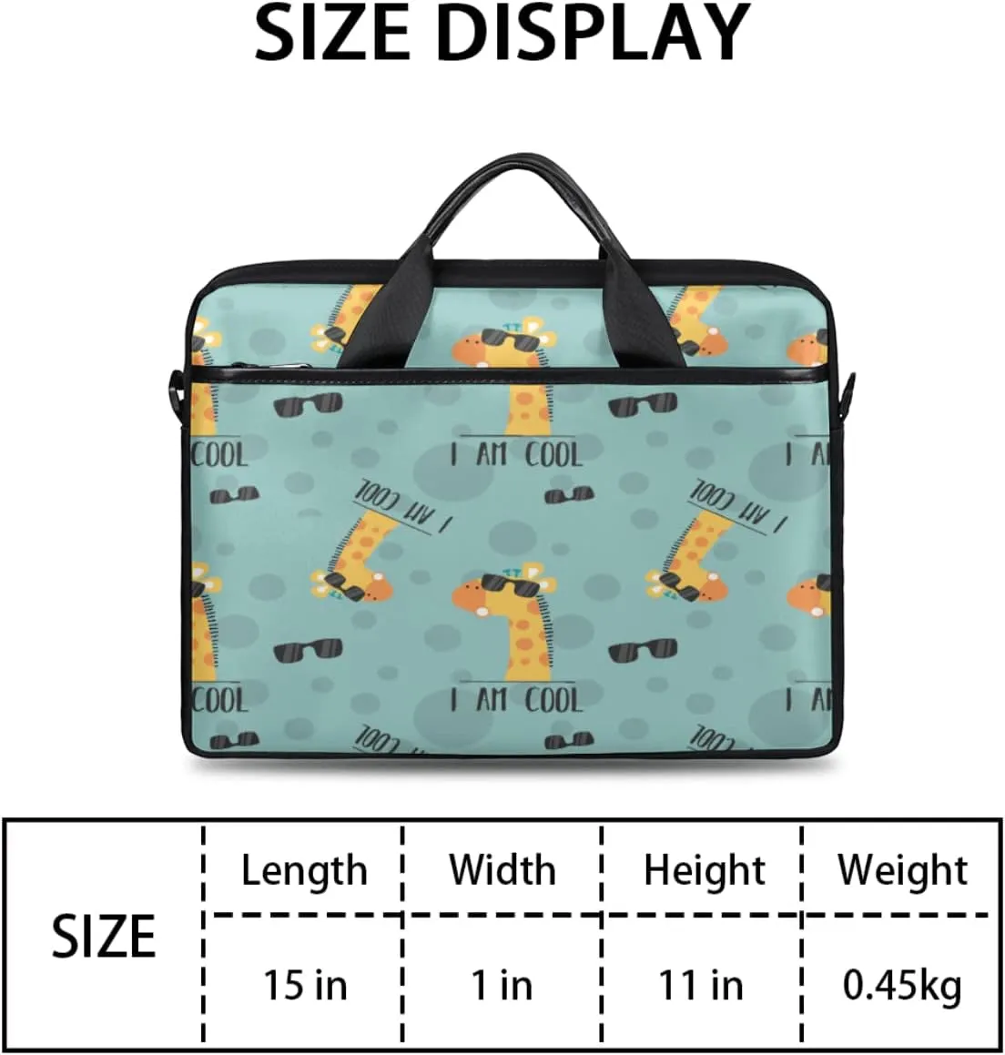 Cherry Blossom Cat Kitten Laptop Shoulder Messenger Bag Waterproof Laptop Briefcase Handle Padded Strap