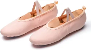 Children Adults Women's Soft Bottom Lace-Free Body Gymnastic Chinese Ballet Men's Elastic Dance Shoes(32)