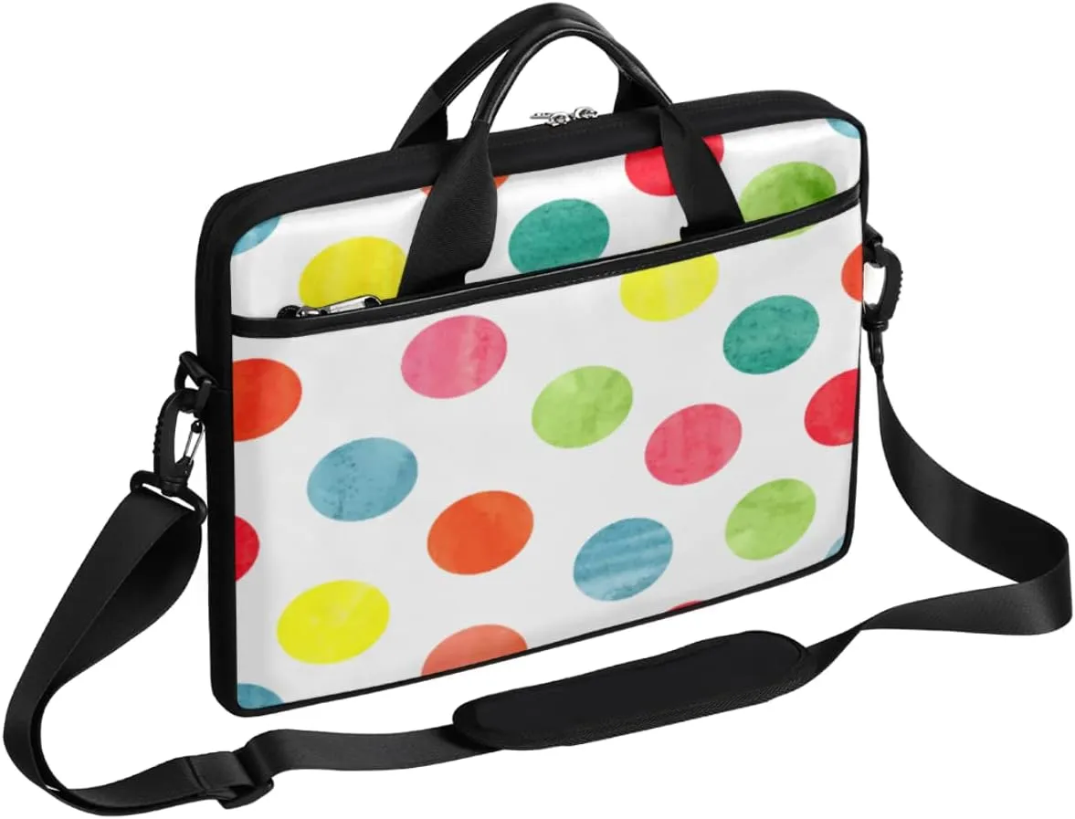 Colorful Pineapple Laptop Shoulder Messenger Bag Waterproof Laptop Briefcase with Handle and Padded Strap Case Sleeve