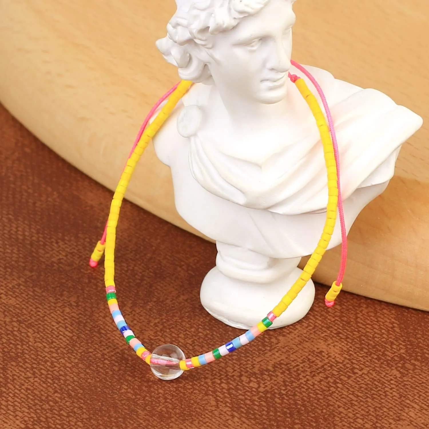 CQUAN CHI Women Friendship Strand Bracelets Adjustable Beaded Bracelet Miyuki Beads Thin Rope Bracelets