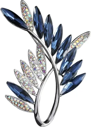 Crystal Flower Brooches for Womne Elegant Rhinestone Bowknot Brooch Pins Fashion Jewelry Accessories for Women Gift