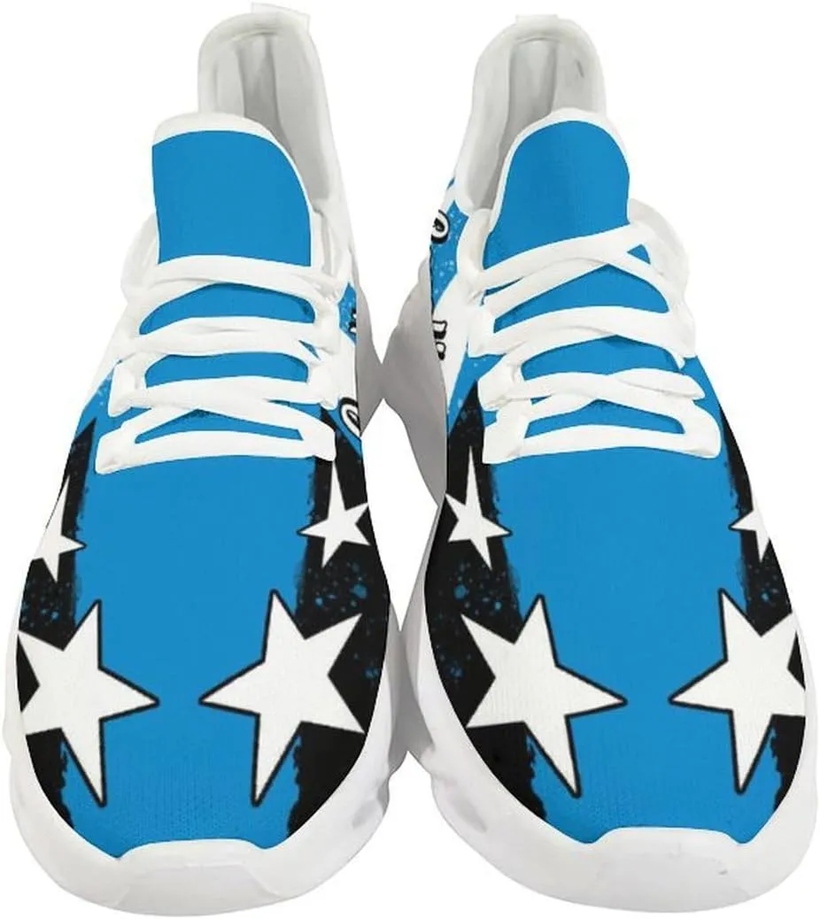 Custom Men's Sneakers Football Name & Number Breathable Fan Gift for Men Women Athletic Gym Slip-on Shoes Personalized