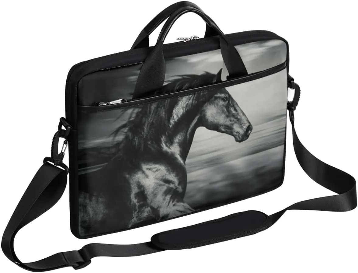 Cute Butterfly Laptop Shoulder Messenger Bag Waterproof Laptop Briefcase with Handle and Padded Strap Case Sleeve