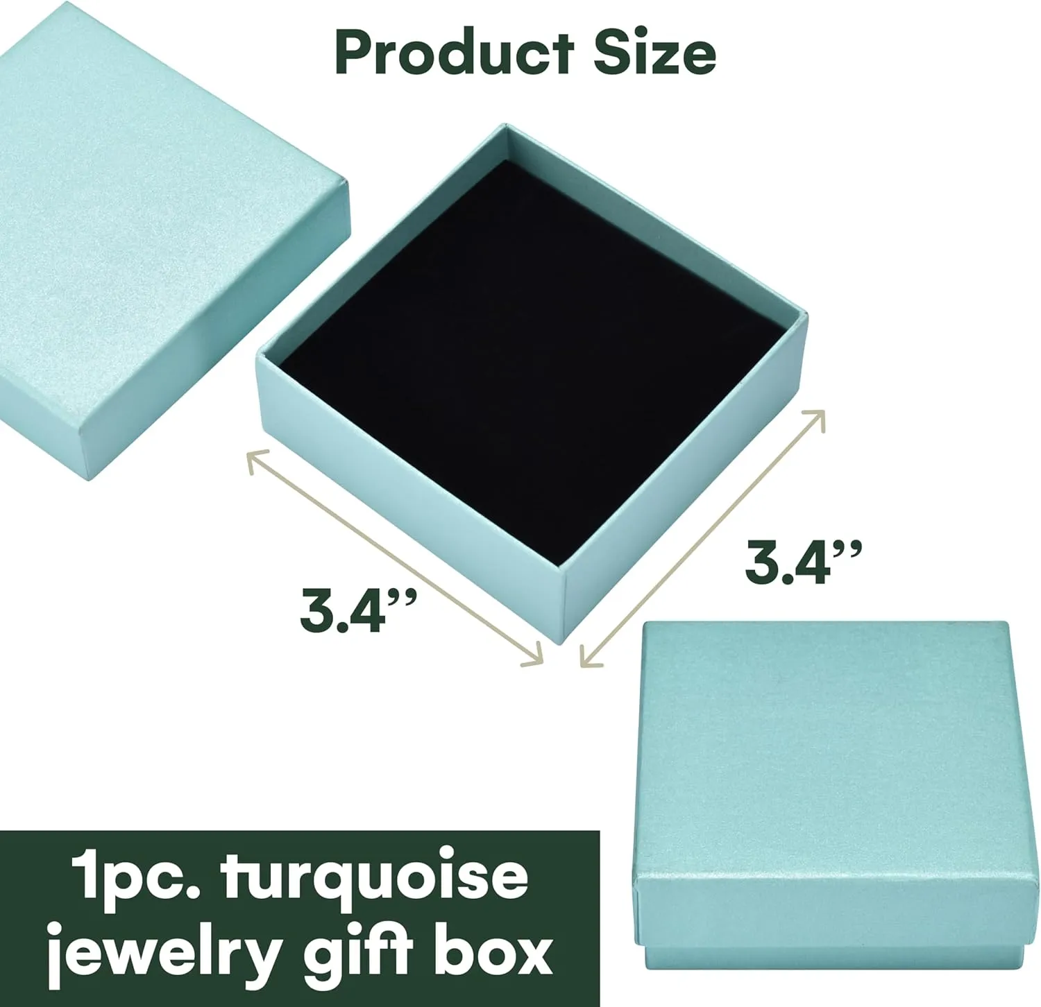Dawhud Direct Premium Jewelry Box Gift - Small Cardboard Jewelry Boxes Packaging For Earring, Bracelet, Necklace, Watches, Keychain Box, Cards, Letters - Small Gift Boxes With Lids
