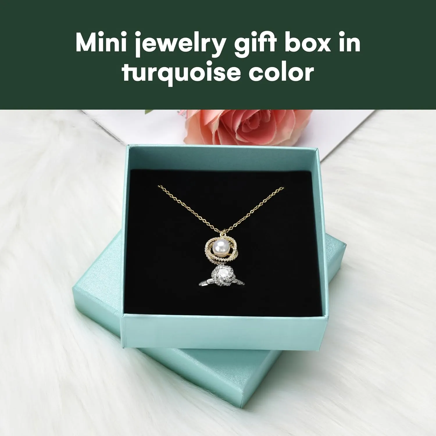Dawhud Direct Premium Jewelry Box Gift - Small Cardboard Jewelry Boxes Packaging For Earring, Bracelet, Necklace, Watches, Keychain Box, Cards, Letters - Small Gift Boxes With Lids