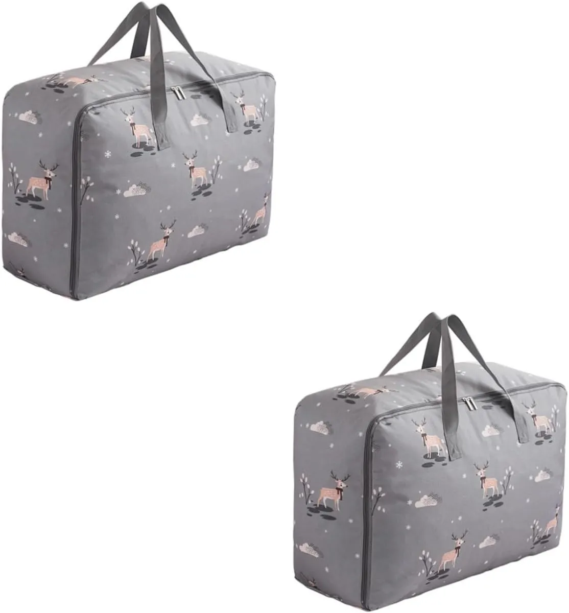 Didiseaon 2 Pcs Garment Turns into Oxford Cloth Pouch Large Capacity Clothing Bag for Student Dormitory Moving Handle
