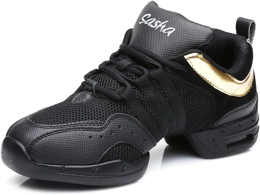 DKZSYIM Men and Women's Boost Dance Sneaker/Modern Jazz Ballroom Performance Dance-Sneakers Sports Shoes,Model B55/B56