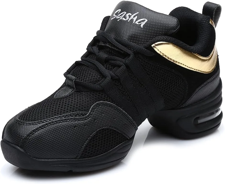 DKZSYIM Men and Women's Boost Dance Sneaker/Modern Jazz Ballroom Performance Dance-Sneakers Sports Shoes,Model B55/B56