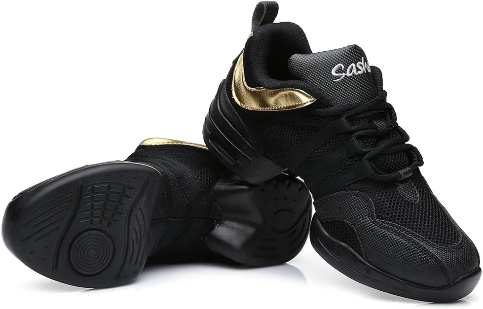DKZSYIM Men and Women's Boost Dance Sneaker/Modern Jazz Ballroom Performance Dance-Sneakers Sports Shoes,Model B55/B56