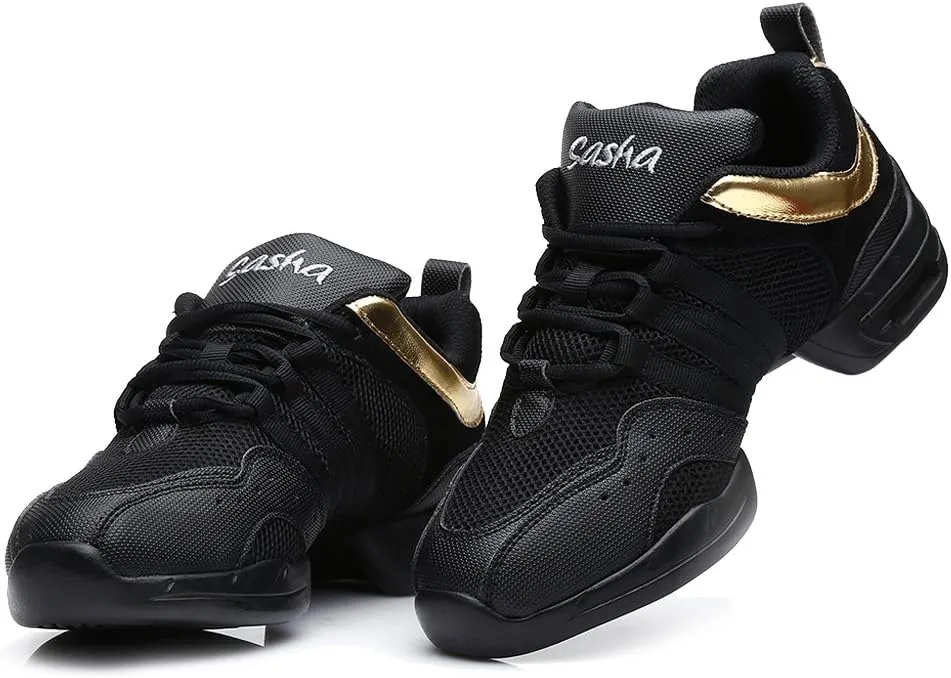 DKZSYIM Men and Women's Boost Dance Sneaker/Modern Jazz Ballroom Performance Dance-Sneakers Sports Shoes,Model B55/B56