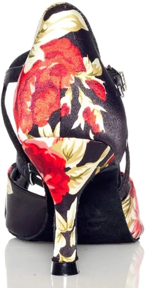 DKZSYIM Women's Latin Dance Shoes Ballroom Performance Salsa Party Dancing Shoes,Model YCL008