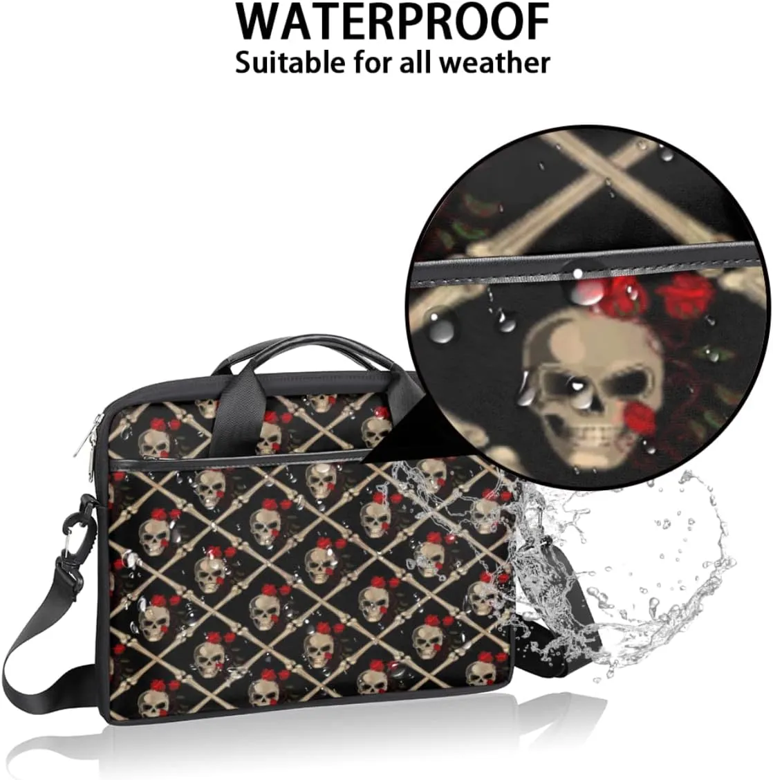 Dragonfly Laptop Shoulder Messenger Bag Waterproof Laptop Briefcase with Handle and Padded Strap Case Sleeve