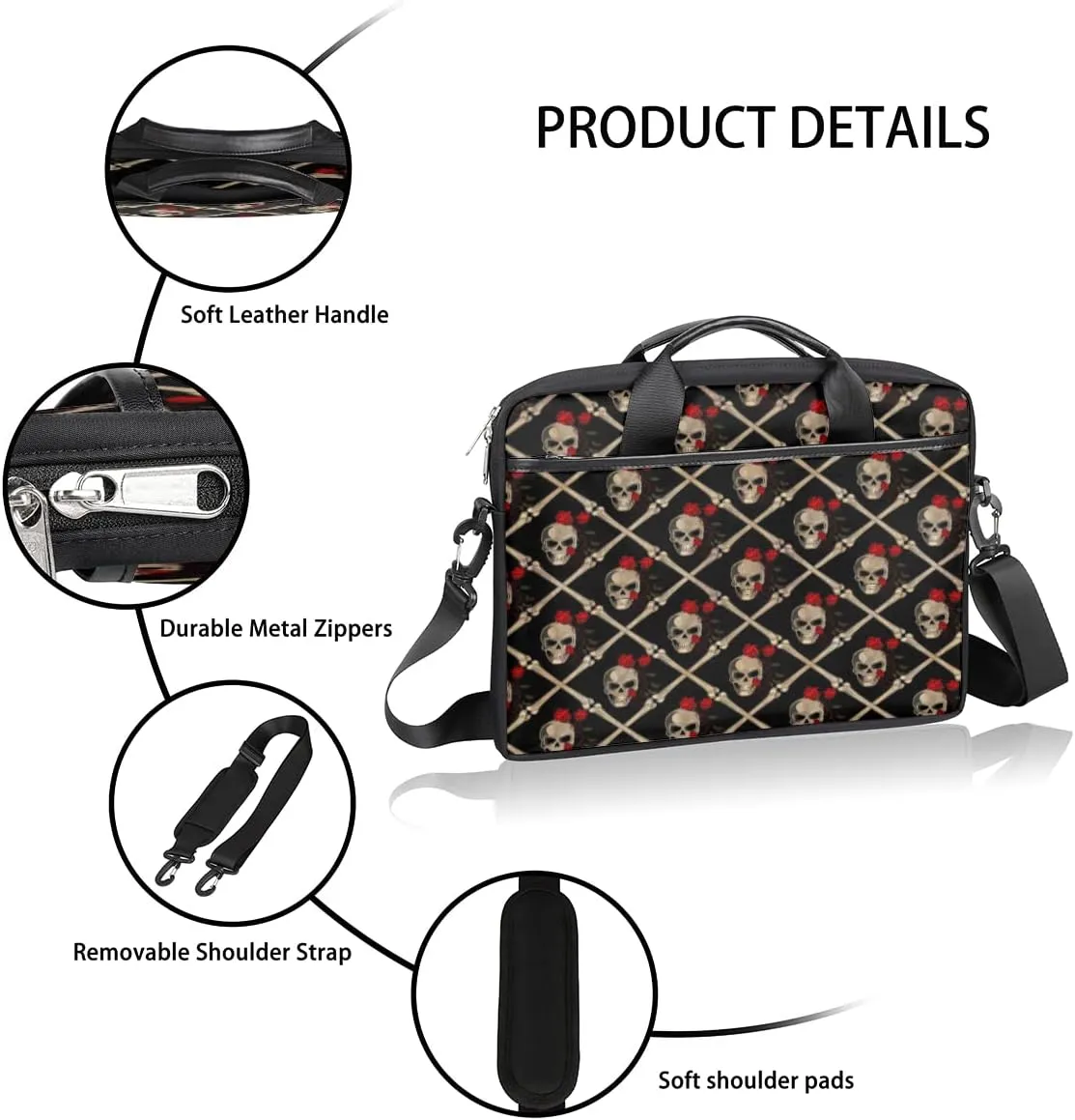 Dragonfly Laptop Shoulder Messenger Bag Waterproof Laptop Briefcase with Handle and Padded Strap Case Sleeve