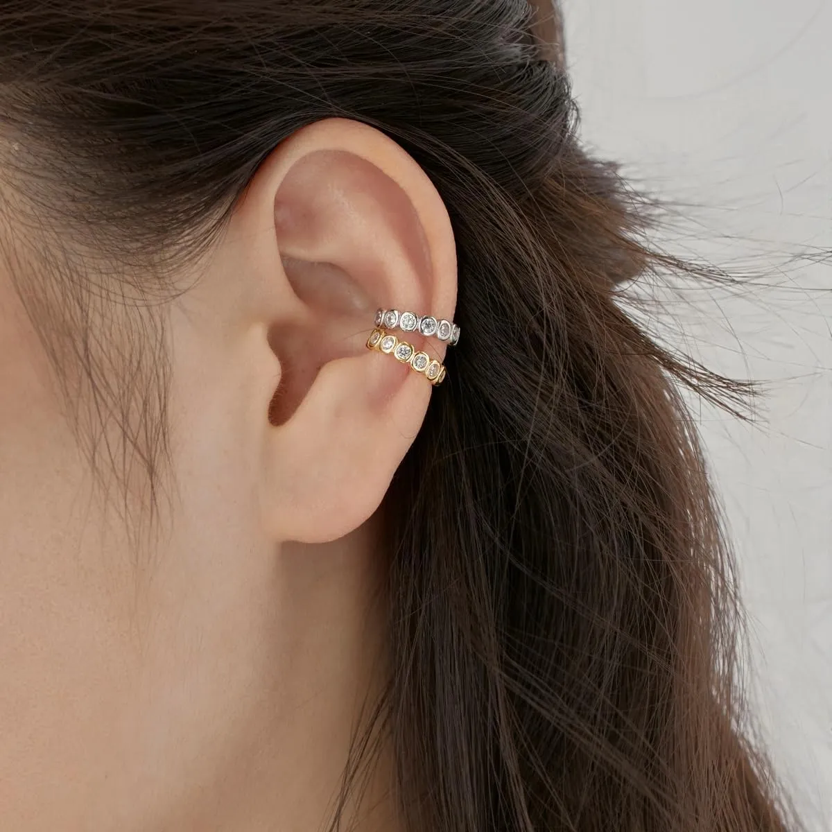 Ear Cuff Earrings 925 Sterling Silver Gold Ear Cuffs Non Piercing Earrings Cartilage Hoop Clip On Ear Cuff Jewelry for Women